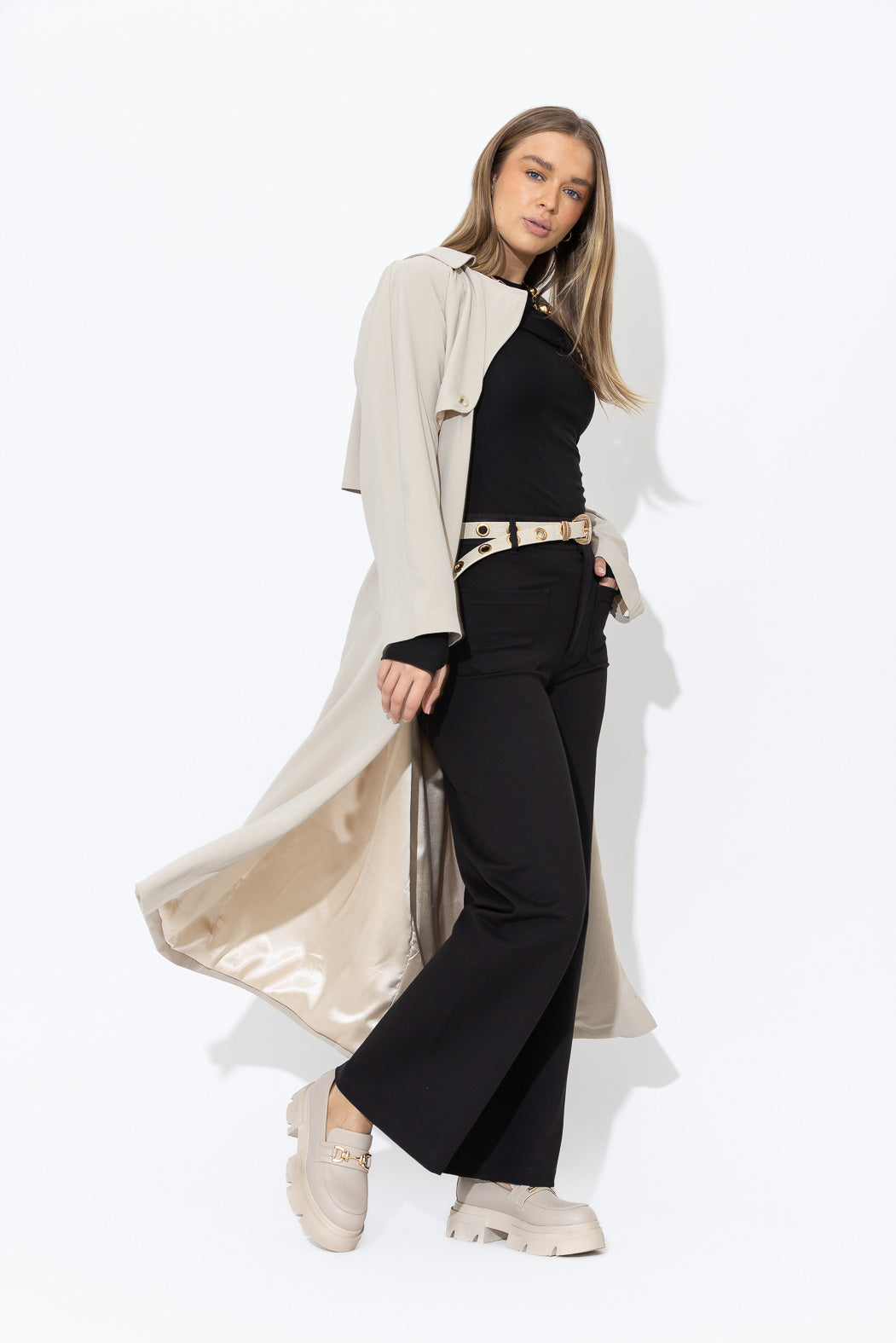 Black Ponte Pocket Pant