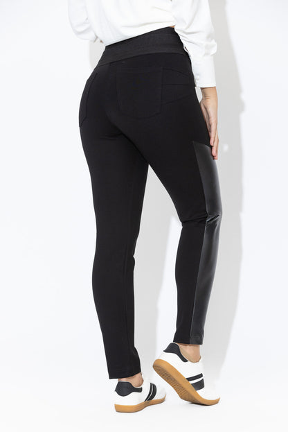Black Panelled Miracle Pant