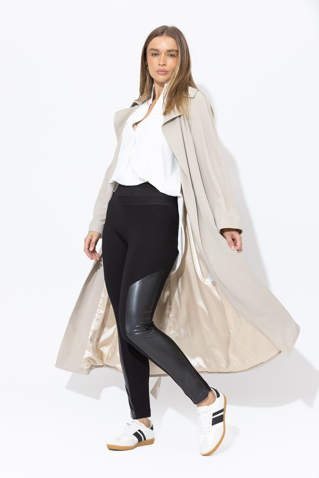 Black Panelled Miracle Pant
