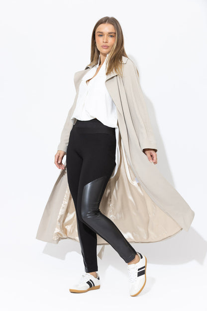 Black Panelled Miracle Pant