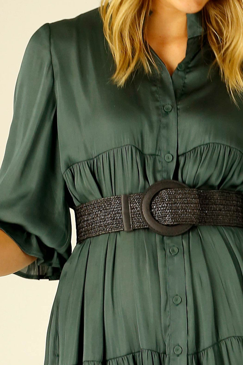 Black Rafia Belt