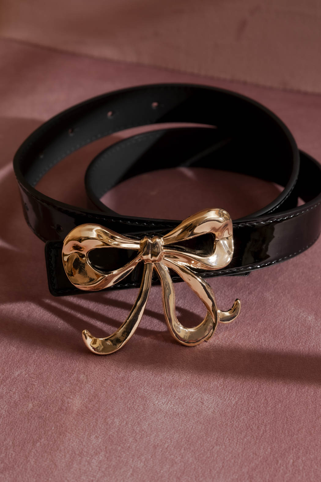 Black Bow Belt Black S/M