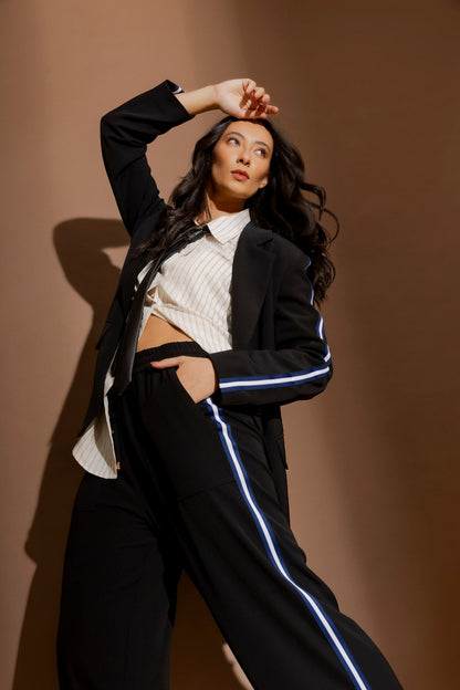 Black Stripe Sport Pant