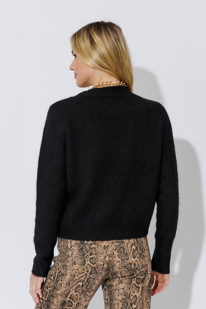 Black Fluffy Cardi