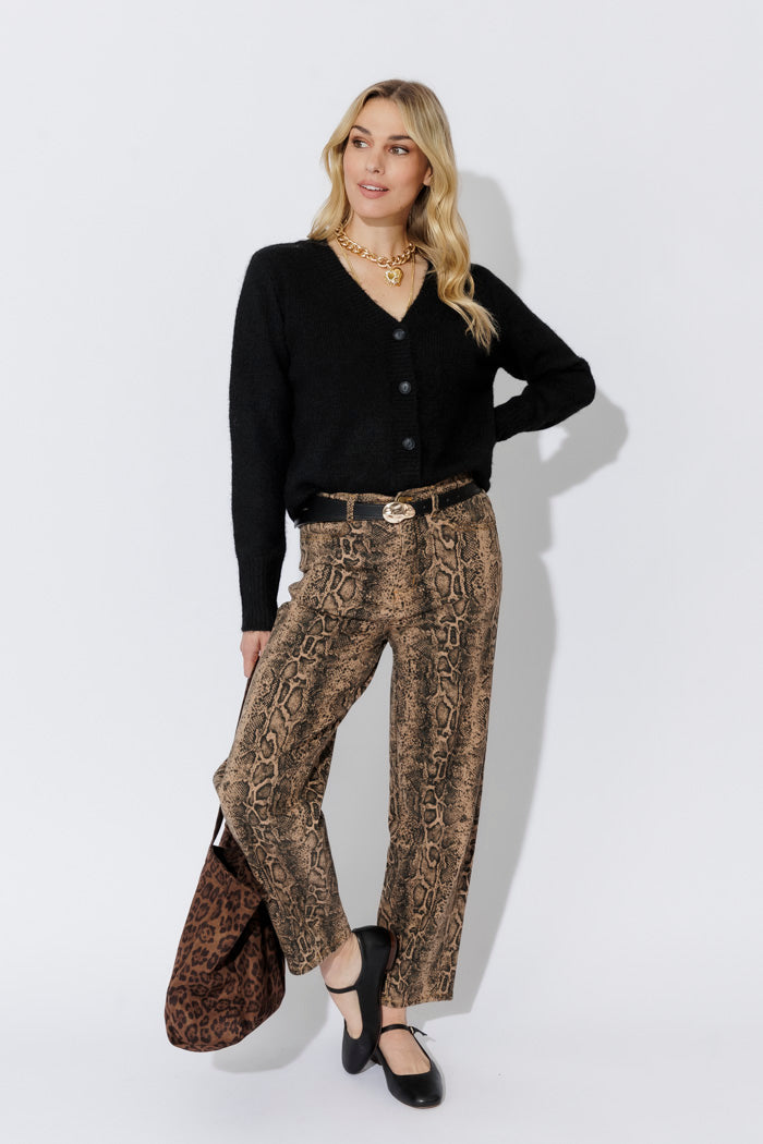 Black Fluffy Cardi