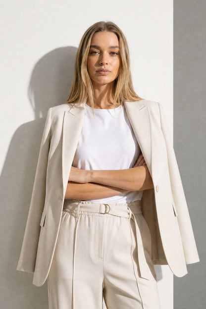 Beige Euro Mia Blazer