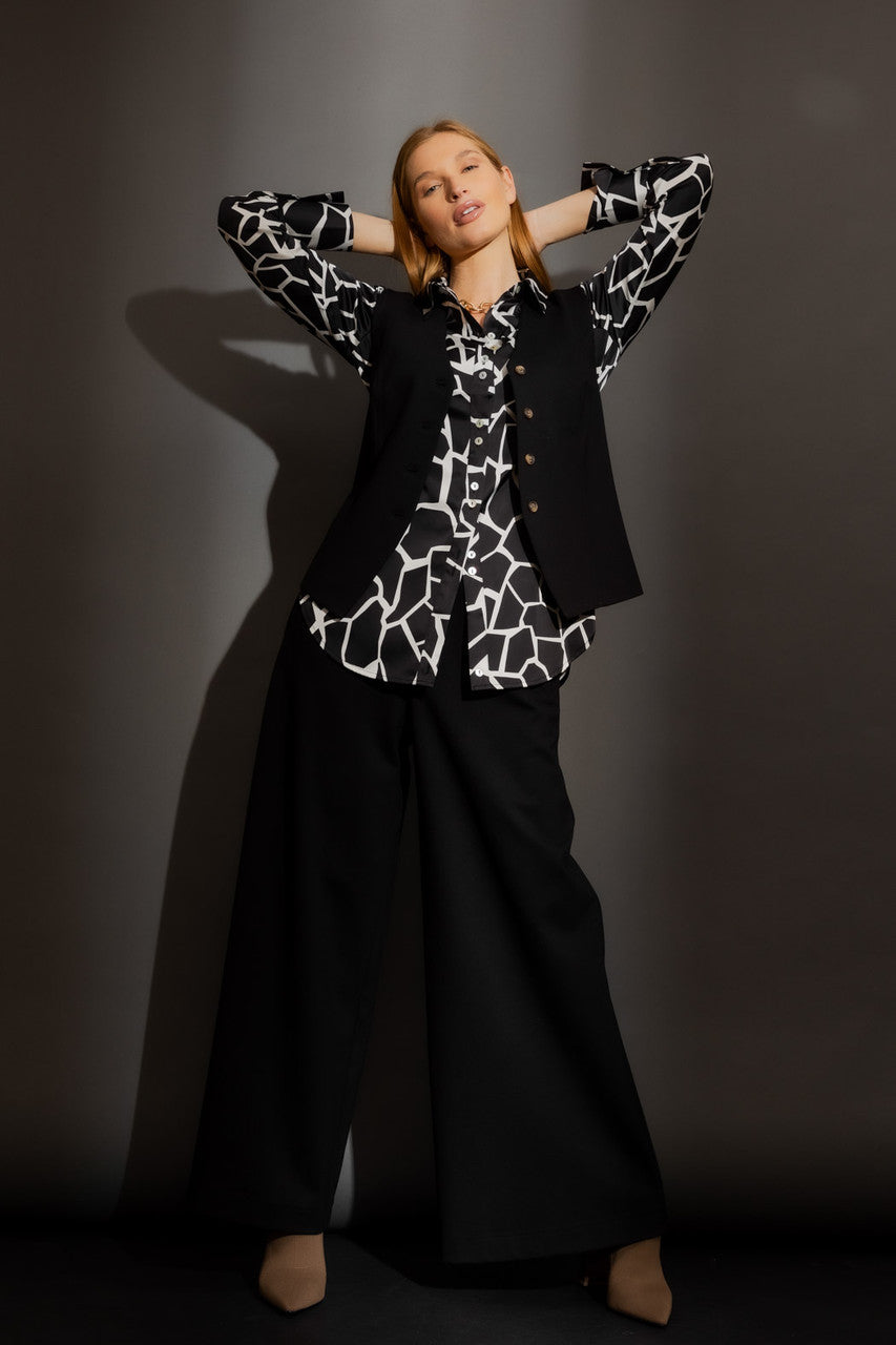 Black Silky Asana Shirt