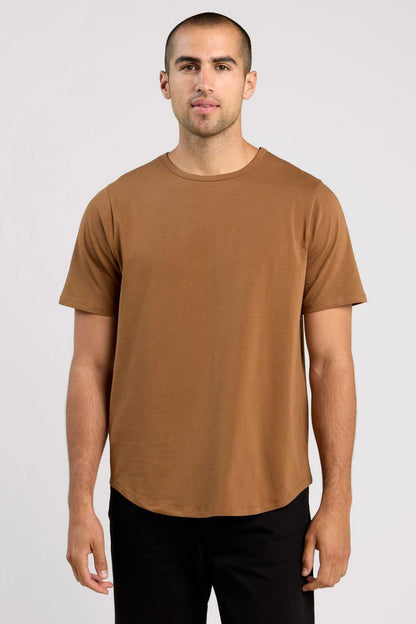 Short Sleeve Curved Hem T-Shirt