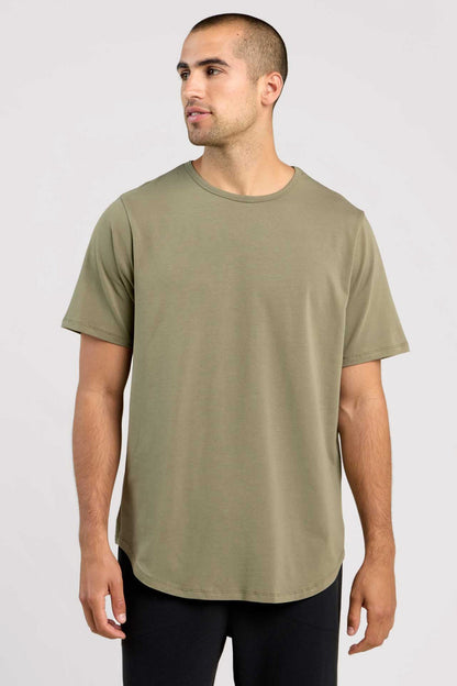 Short Sleeve Curved Hem T-Shirt