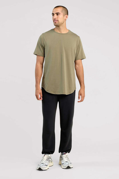 Short Sleeve Curved Hem T-Shirt