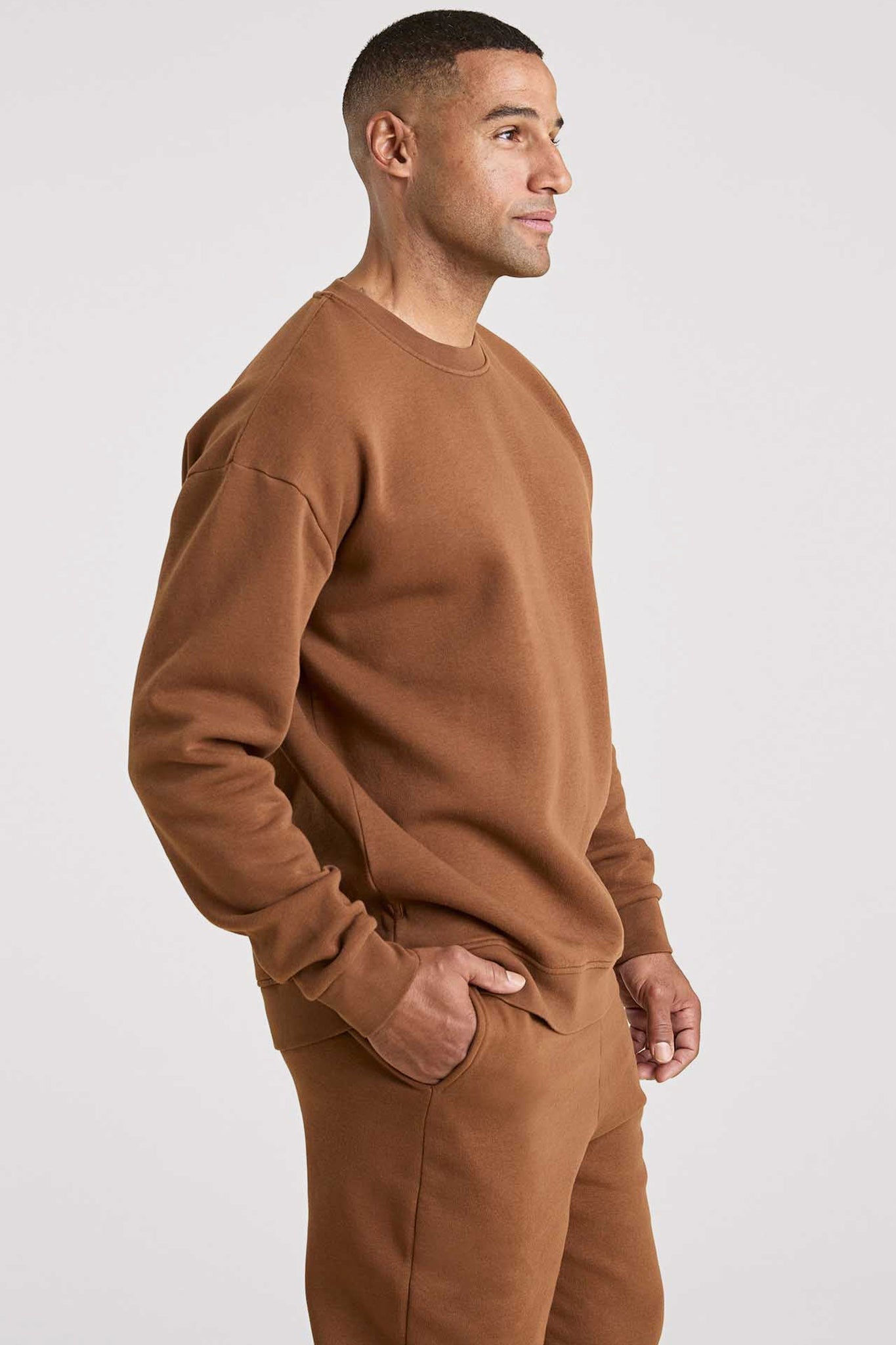 Men's Classic Crewneck Sweatshirt | Chocolate