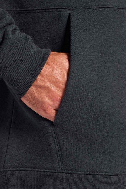 Vintage Fleece Men's Hoodie | Black