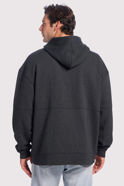 Vintage Fleece Men's Hoodie | Black