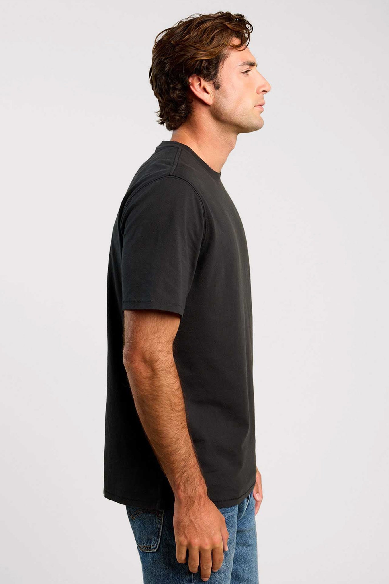 Vintage Cotton Men's Everyday T-Shirt | Black