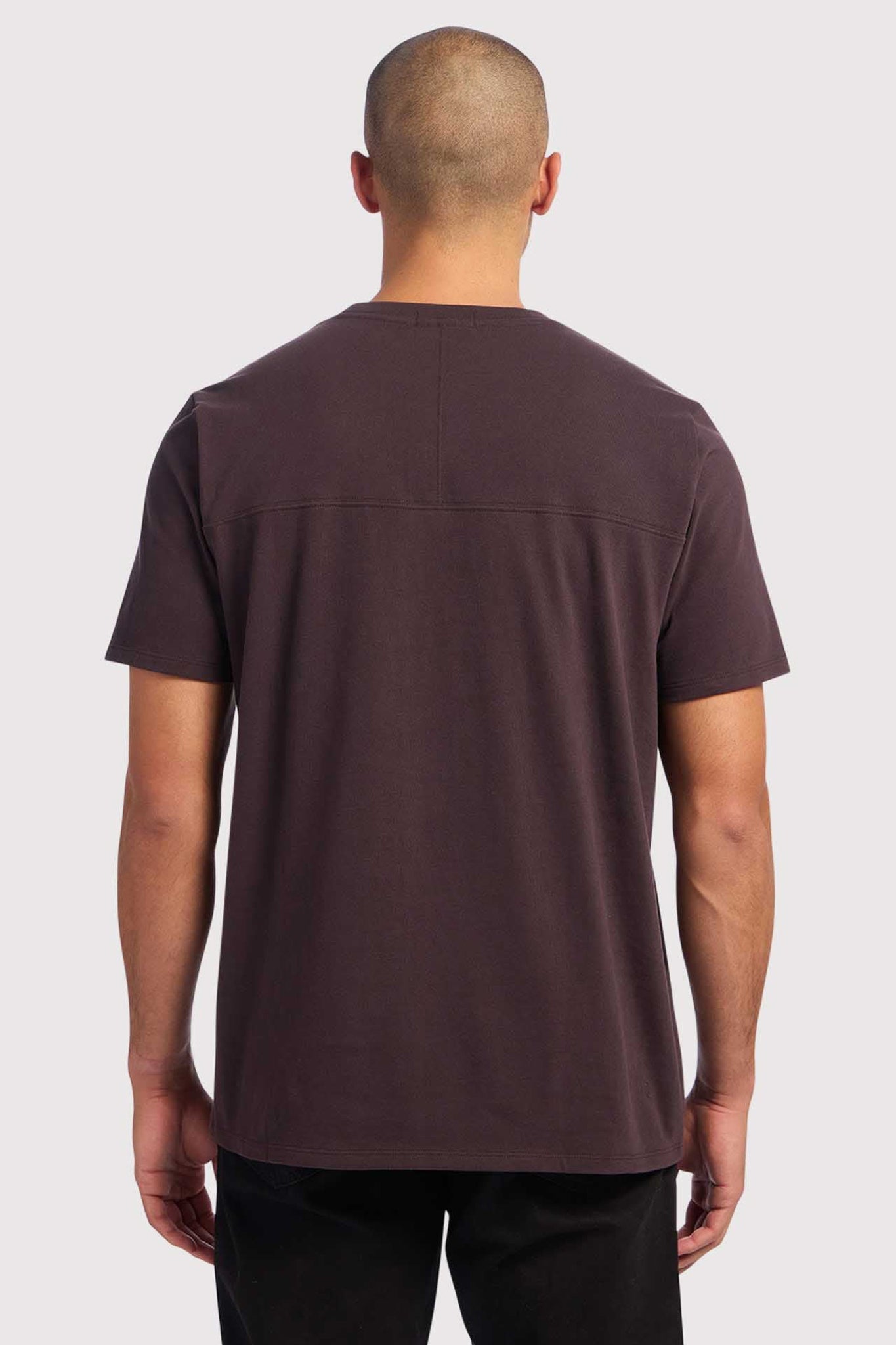 Men's Steady Seamed Tee | Eggplant