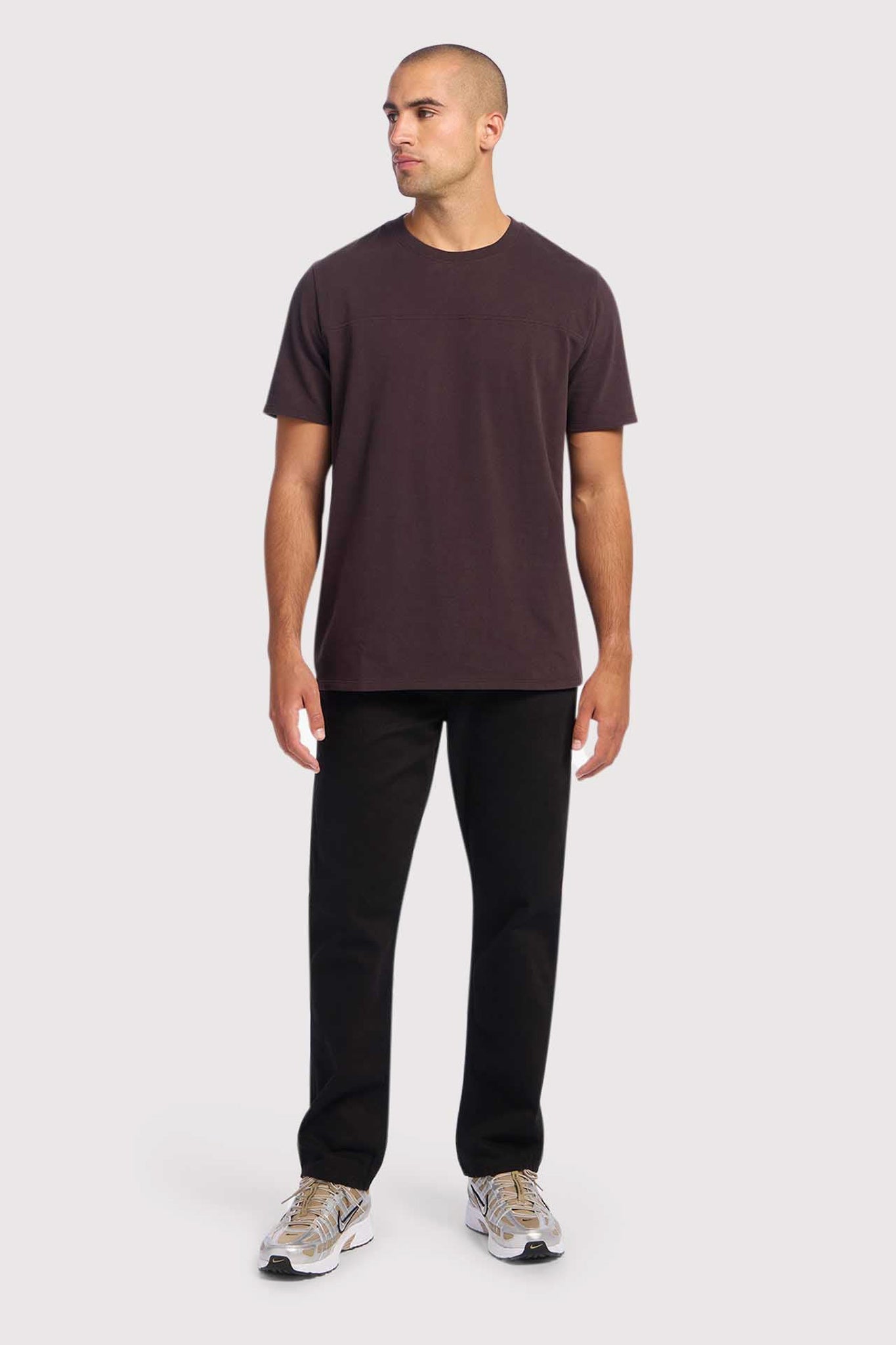 Men's Steady Seamed Tee | Eggplant