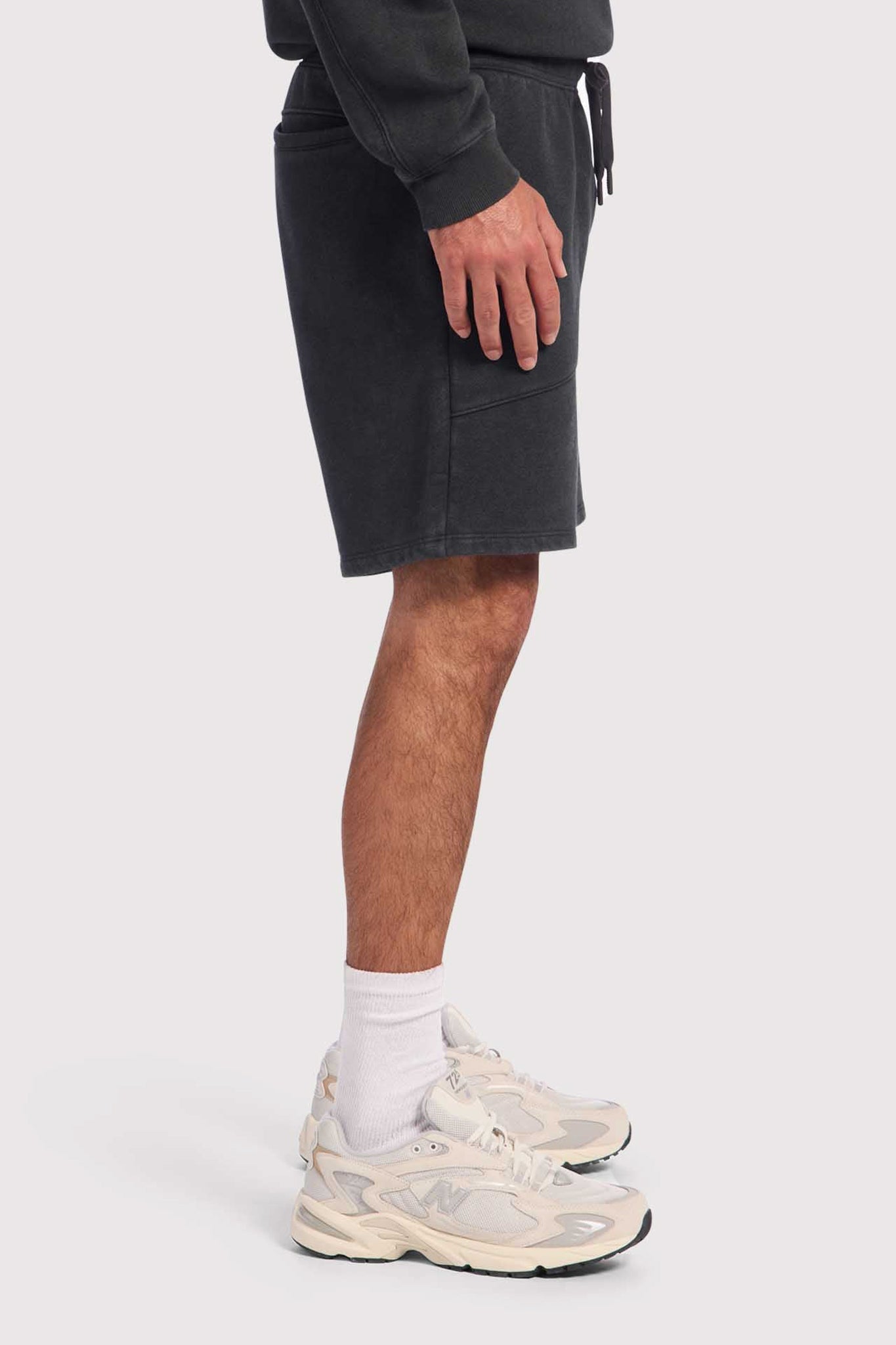 Vintage Fleece Men's Short | Washed Black