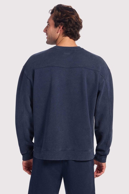 Vintage Fleece Men's Crewneck | Washed Navy