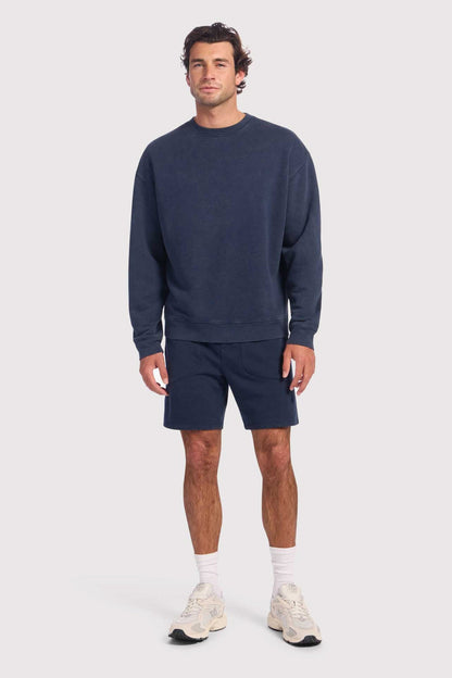 Vintage Fleece Men's Crewneck | Washed Navy