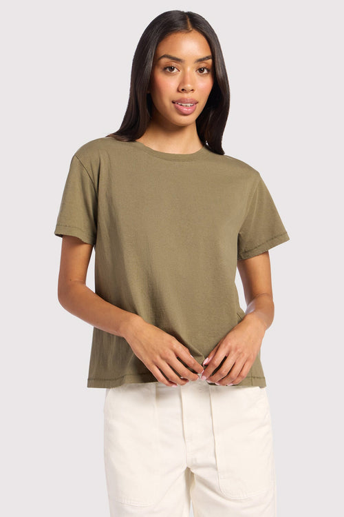 Vintage Cotton Everyday T-Shirt | Olive