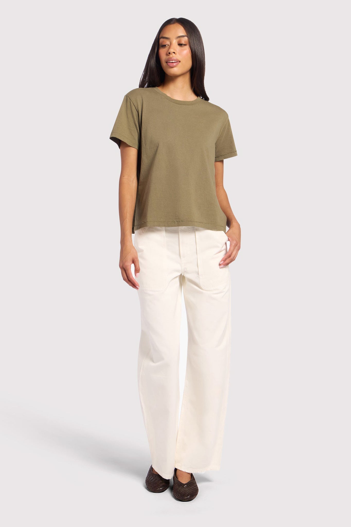 Vintage Cotton Everyday T-Shirt | Olive