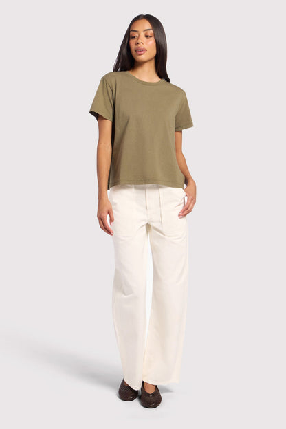 Vintage Cotton Everyday T-Shirt | Olive