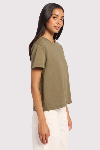 Vintage Cotton Everyday T-Shirt | Olive