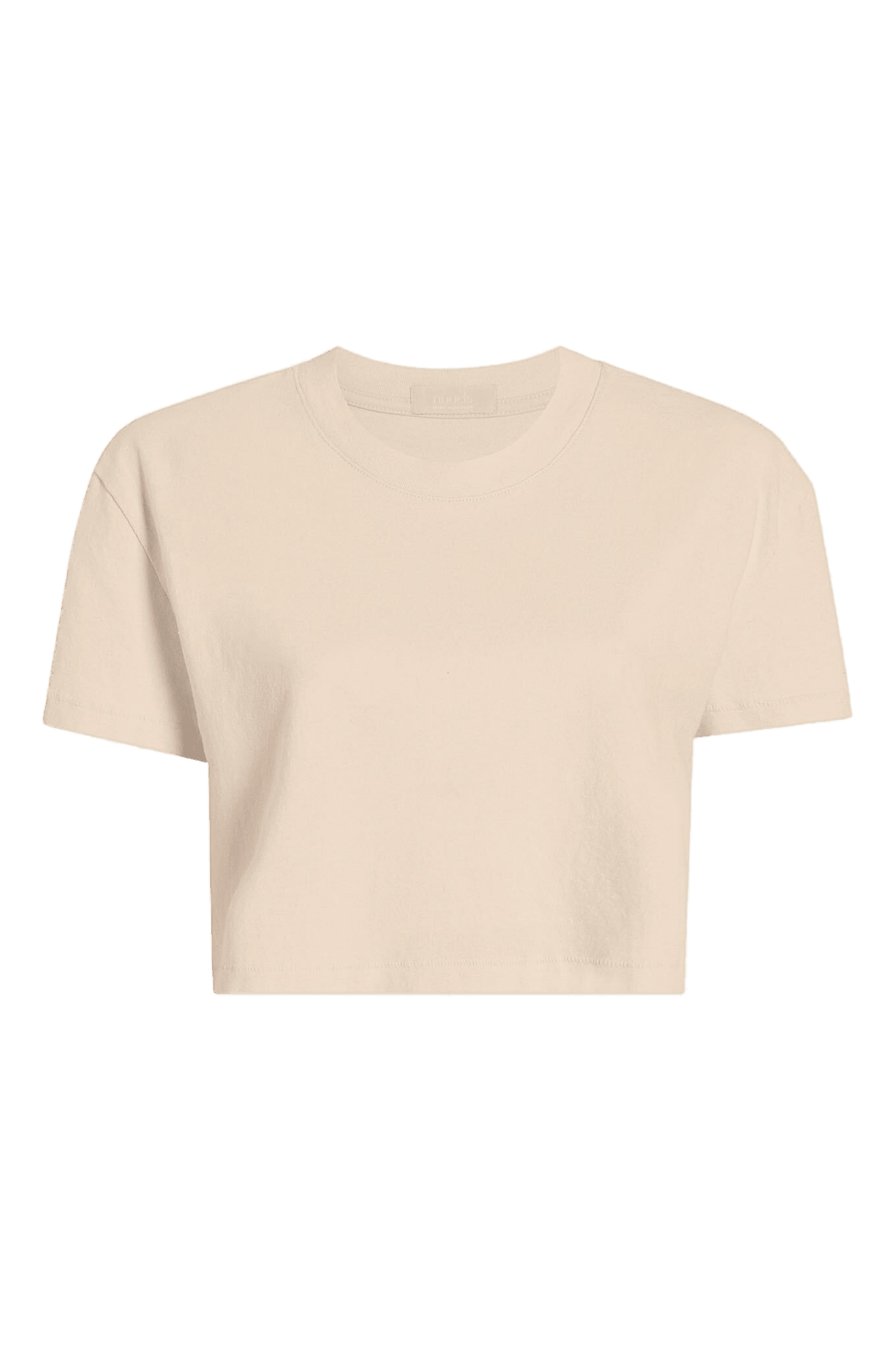 Vintage Cotton Cropped Tee | Bone