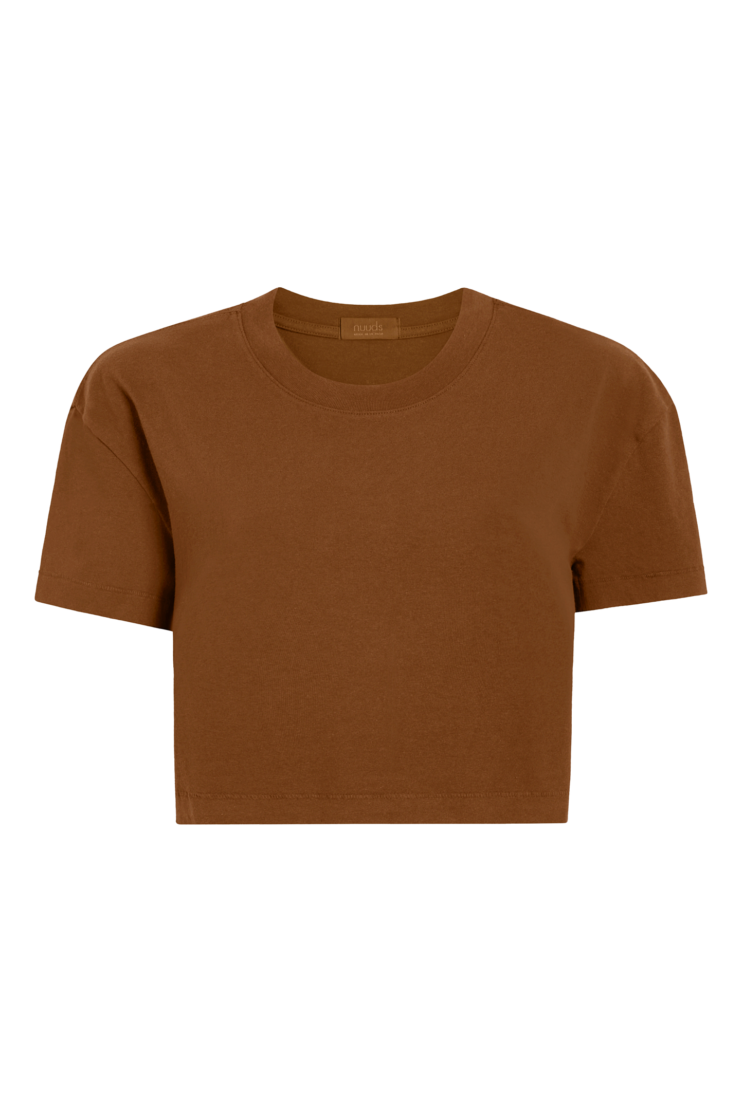 Vintage Cotton Cropped Tee | Chocolate