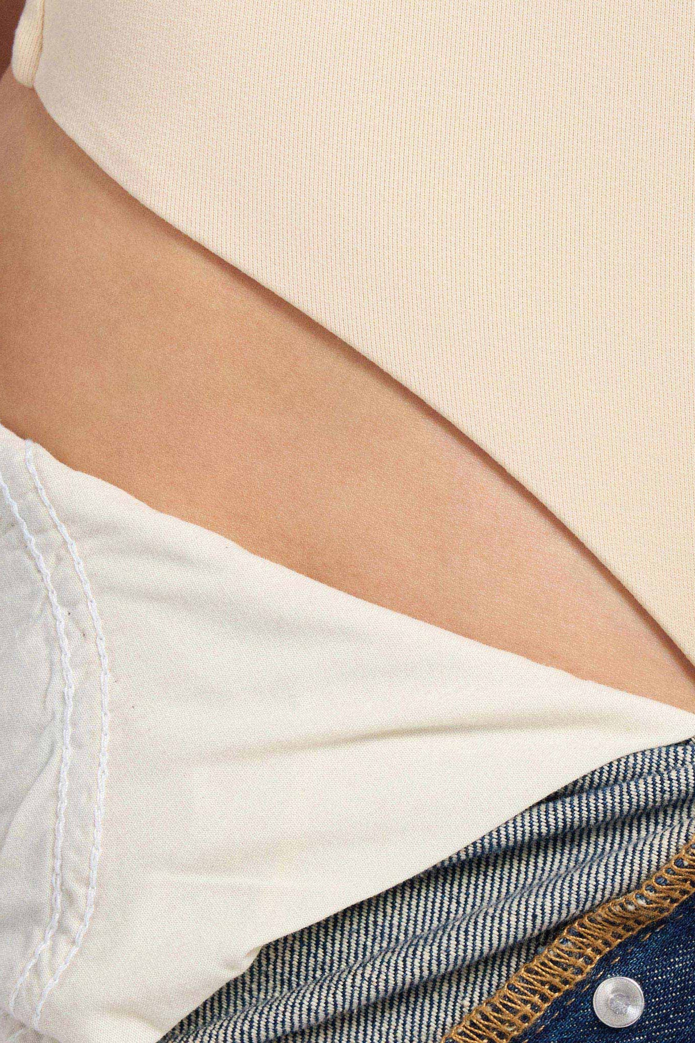 Seamless Scoop Tank Bodysuit | Bone