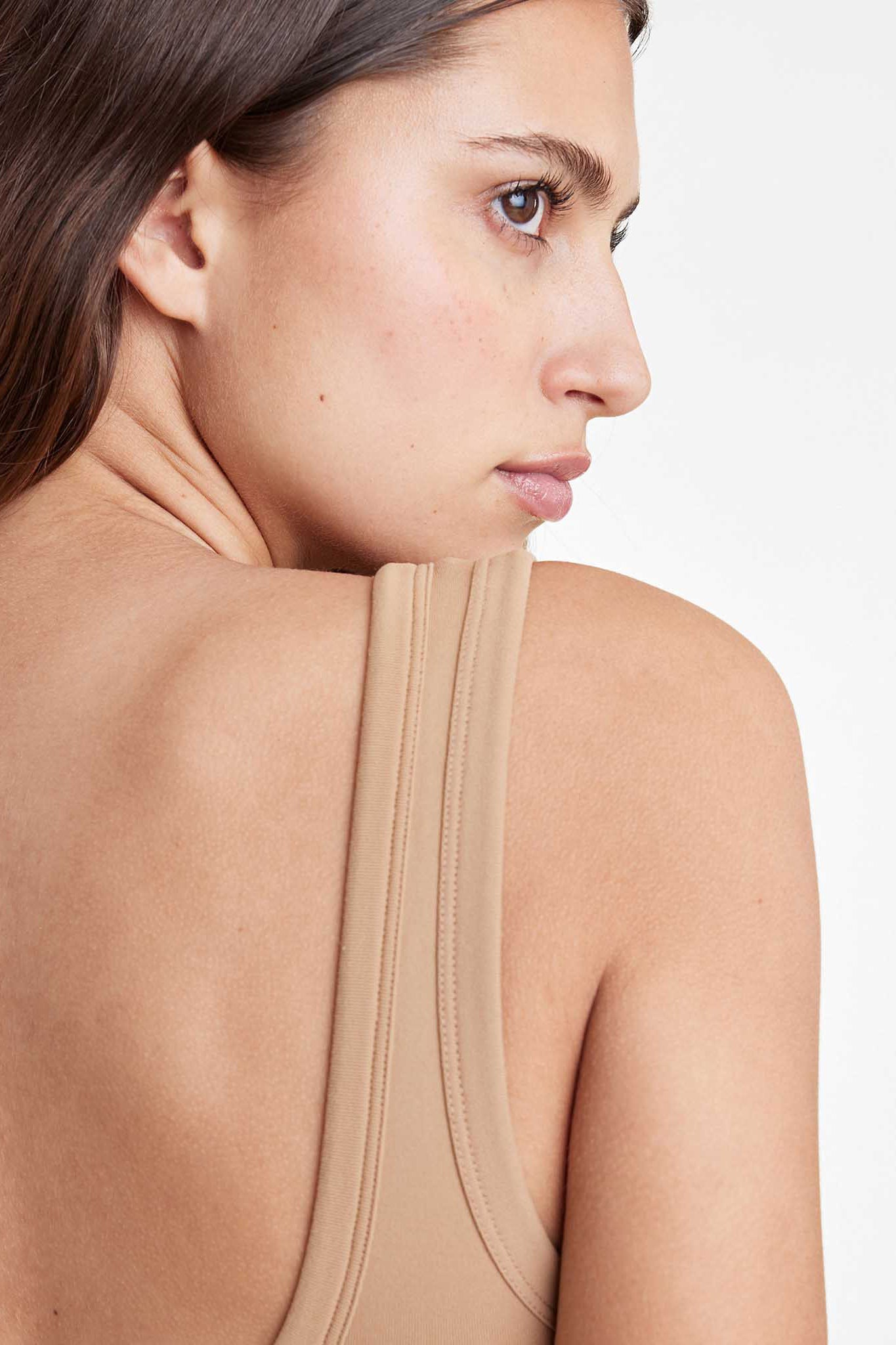 Seamless Scoop Tank Bodysuit | Cinnamon