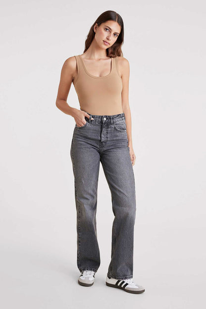 Seamless Scoop Tank Bodysuit | Cinnamon