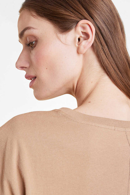 Soft Cotton Muscle Tee | Cinnamon