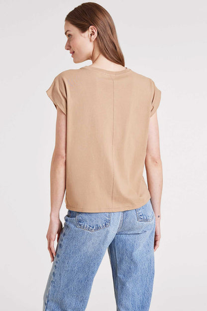Soft Cotton Muscle Tee | Cinnamon
