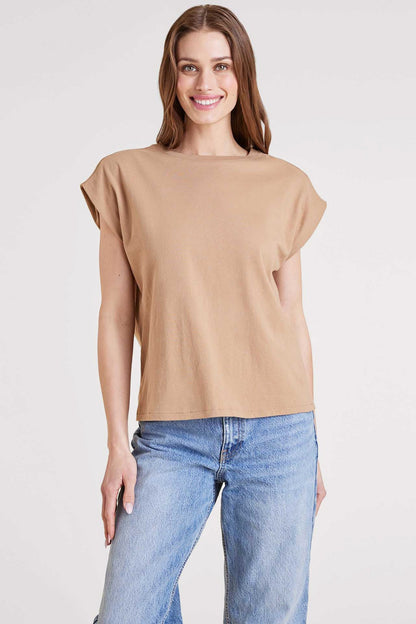 Soft Cotton Muscle Tee | Cinnamon