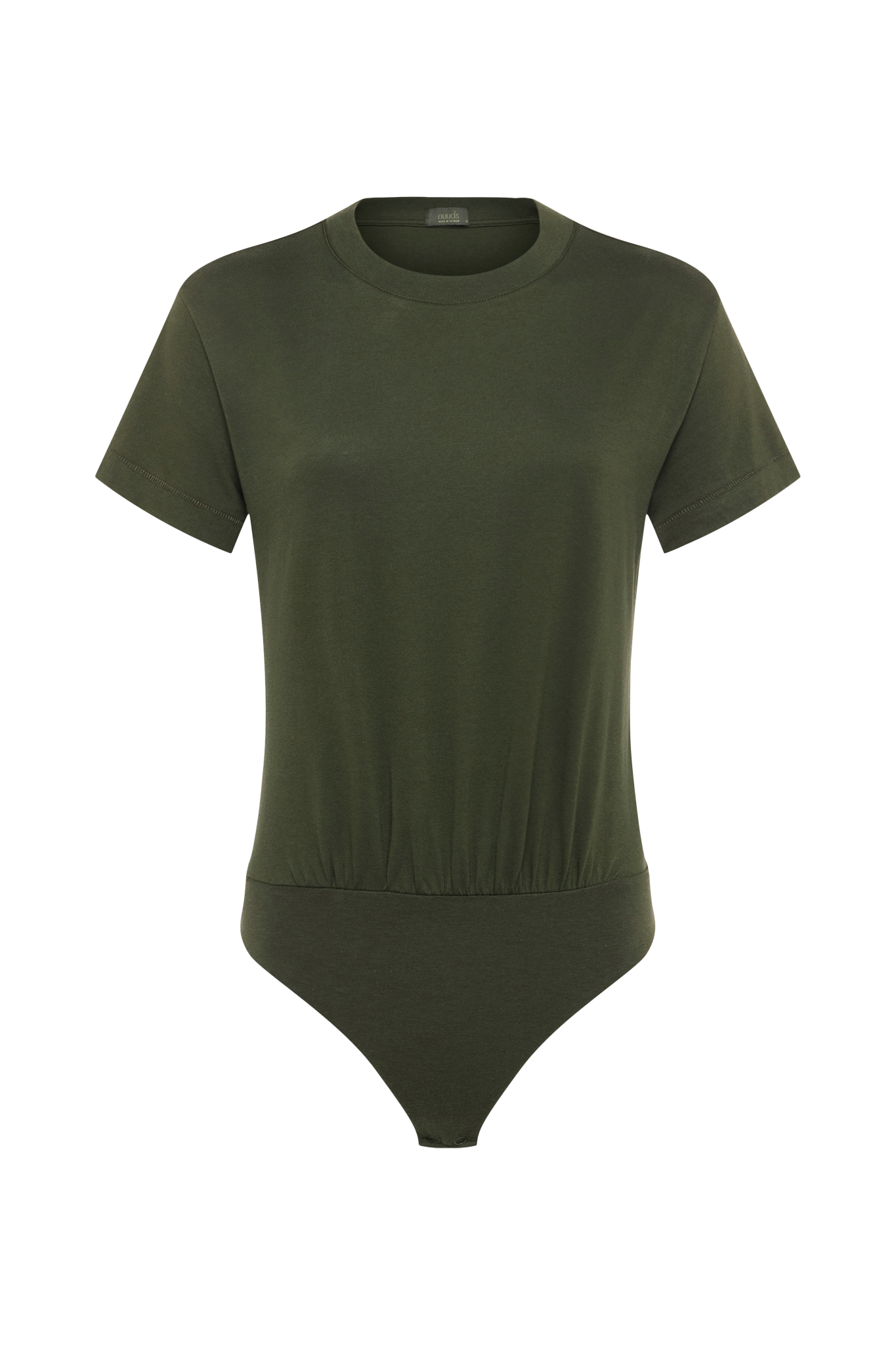 Soft Cotton Everyday T-Shirt Bodysuit | Darkest Olive