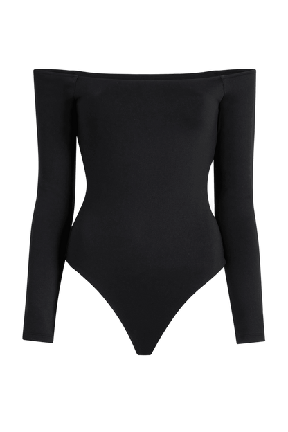 Off The Shoulder Bodysuit | Black