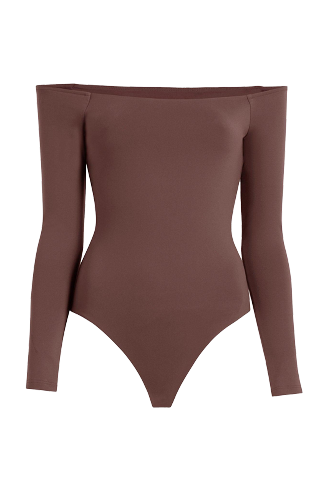 Off The Shoulder Bodysuit | Coffee