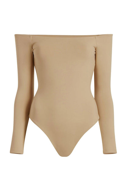 Off The Shoulder Bodysuit | Oat
