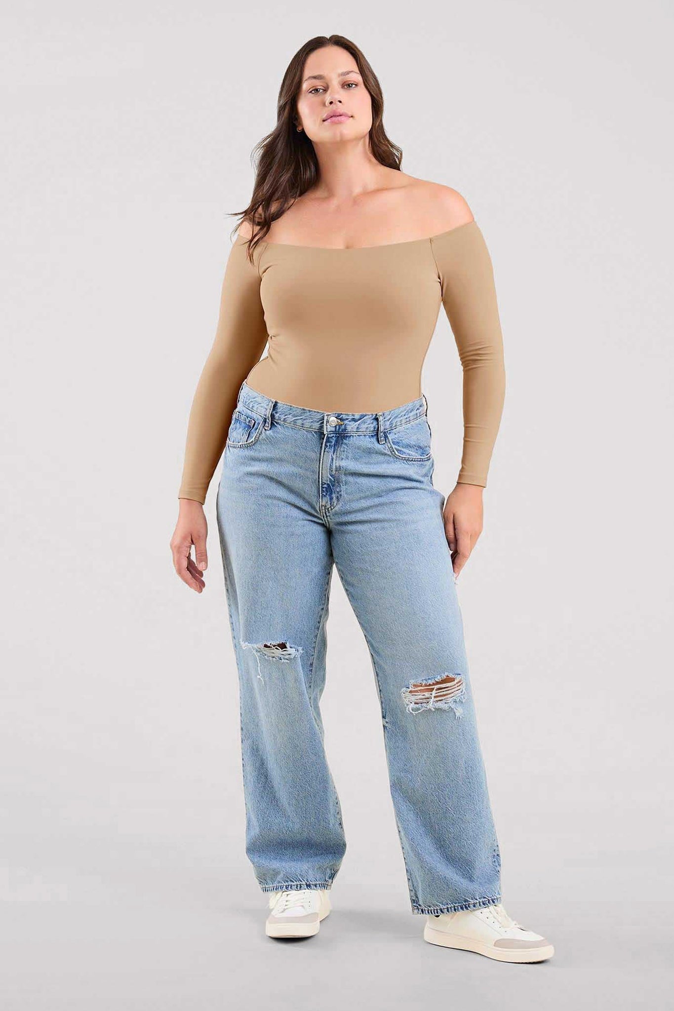 Off The Shoulder Bodysuit | Oat
