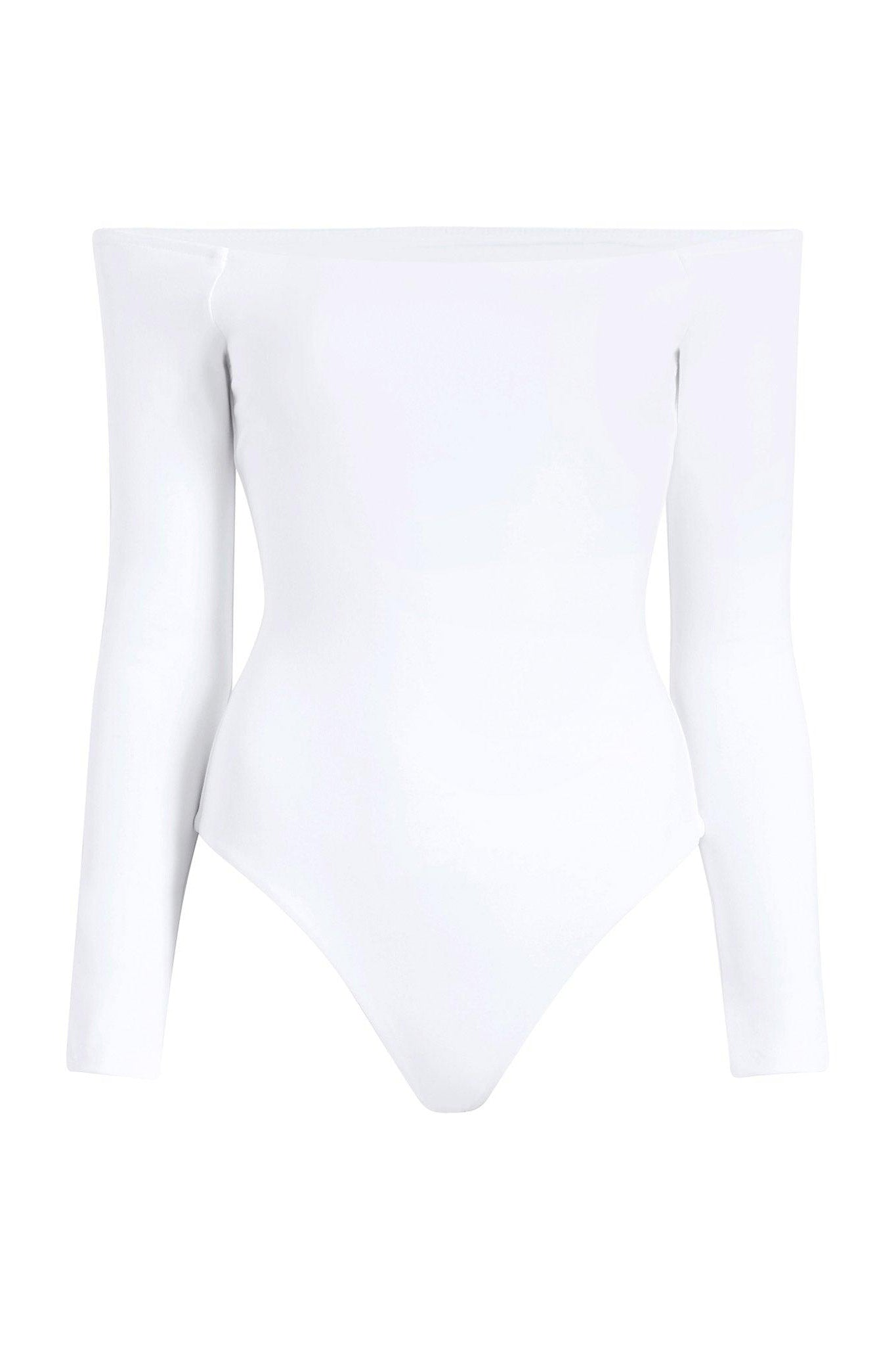 Off The Shoulder Bodysuit | White