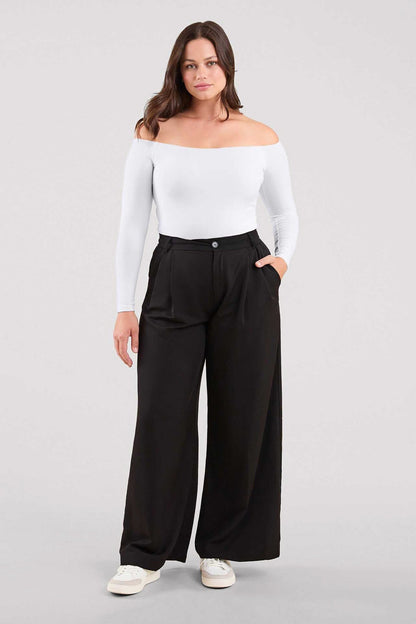 Off The Shoulder Bodysuit | White