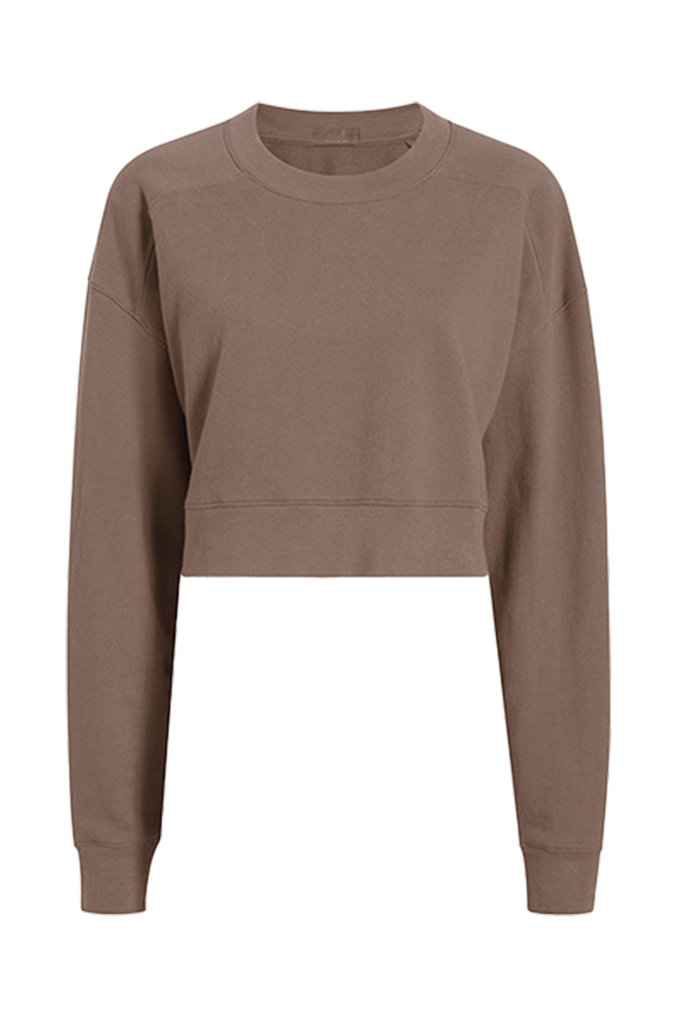 Cropped Crewneck Sweatshirt | Mocha