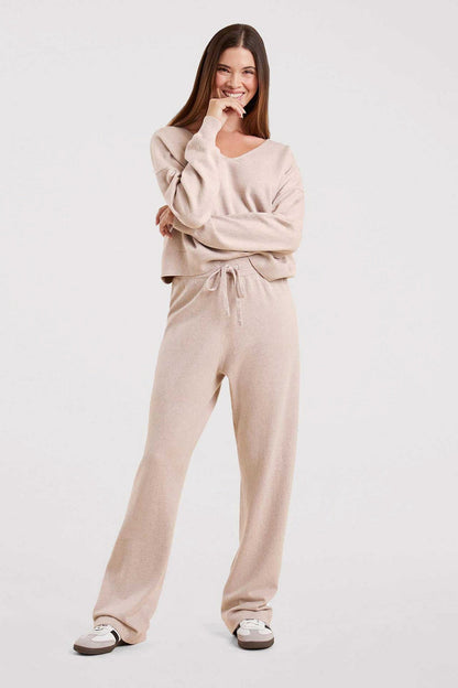 Luxe Knit Wide Leg Pant | Doe