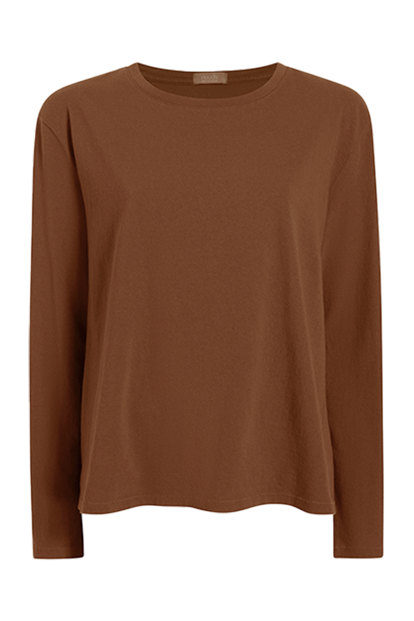Vintage Cotton Long Sleeve Everyday T-Shirt | Chocolate