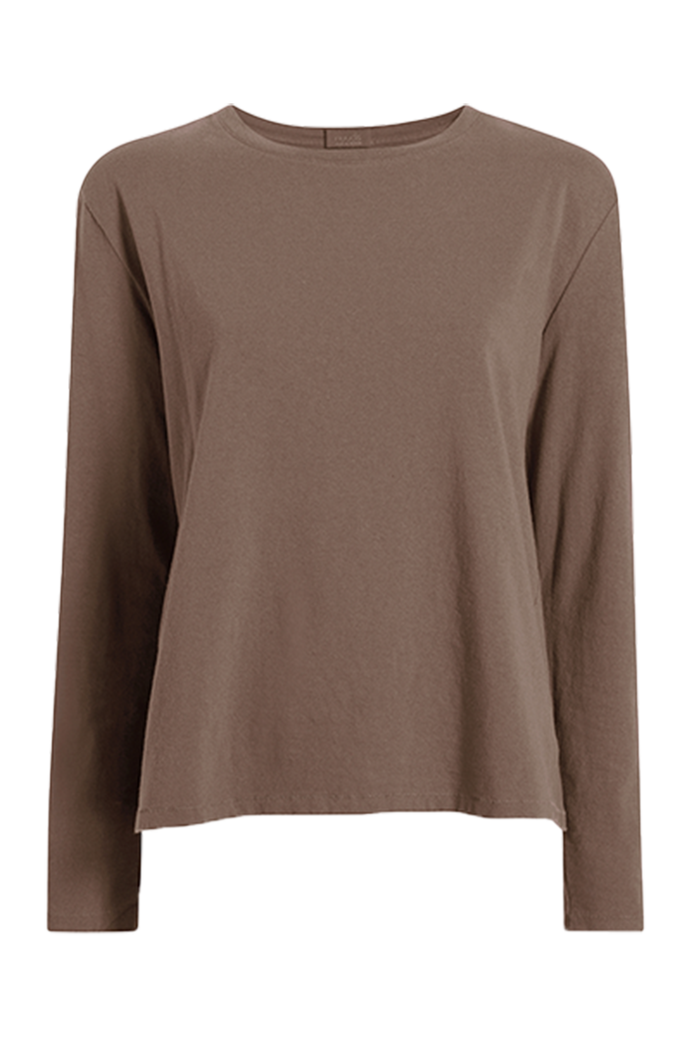 Vintage Cotton Long Sleeve Everyday T-Shirt | Mocha