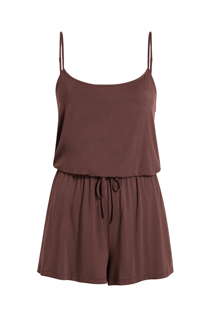 Sleep Romper | Coffee