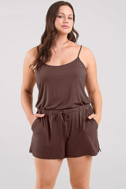 Sleep Romper | Coffee