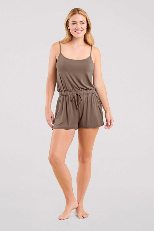Sleep Romper | Mocha
