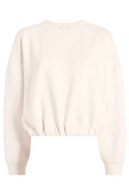Vintage Fleece Cinch Waist Sweatshirt | Heather Bone